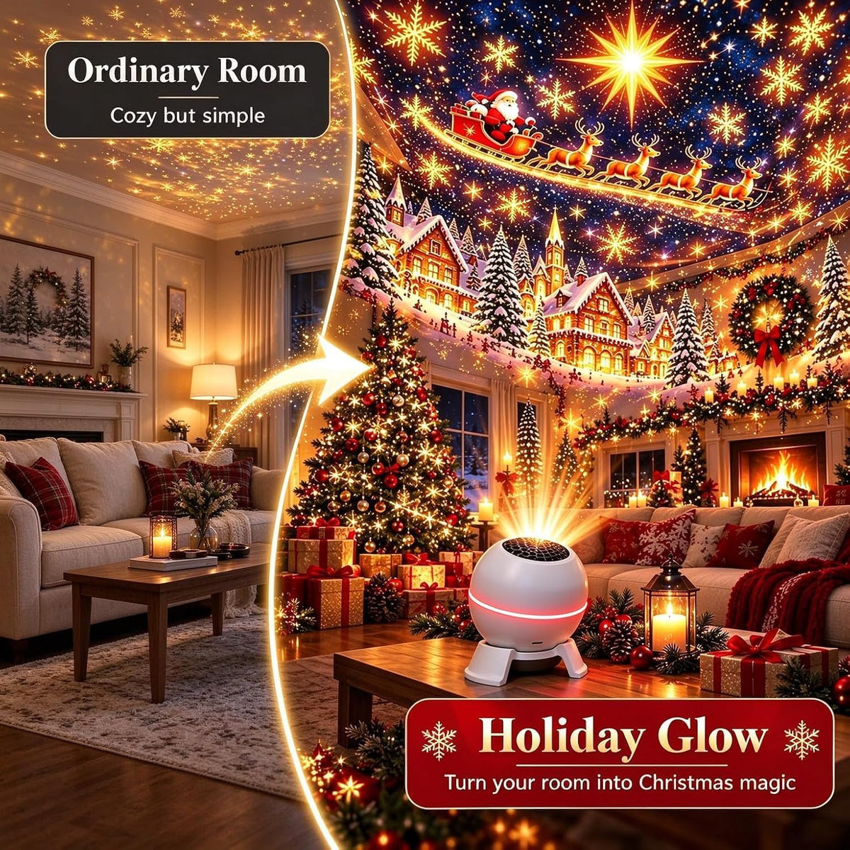 Enchanting Holiday Glow Projector